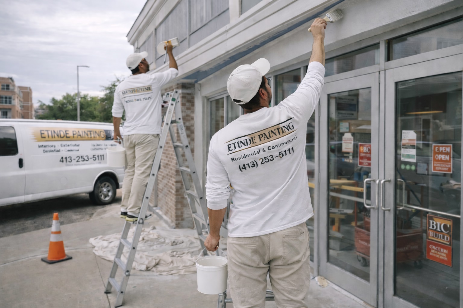 Commercial painting process